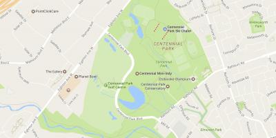 Karta za Stogodišnjicu Park susjedstvu Torontu