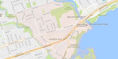 Mapa Stonegate-Kvinsveju susjedstvu susjedstvu Torontu