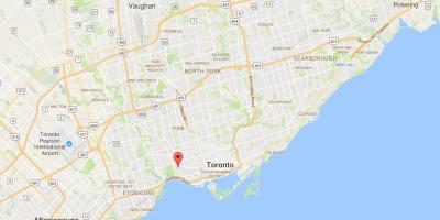 Mapa Subotu distriktu Torontu