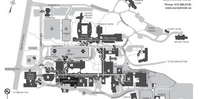 Mapa Sunnybrook Zdravlje nauka centar - SHSC