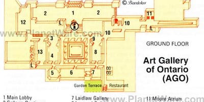Mapa Umjetničku Galeriju u Ontariju