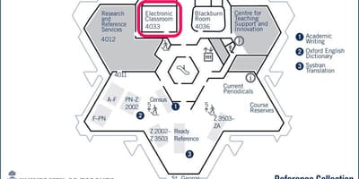 Mapi univerziteta u Torontu Robarts biblioteci elektronske učionici