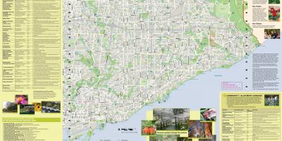 Mapa vrtovima Torontu istoku